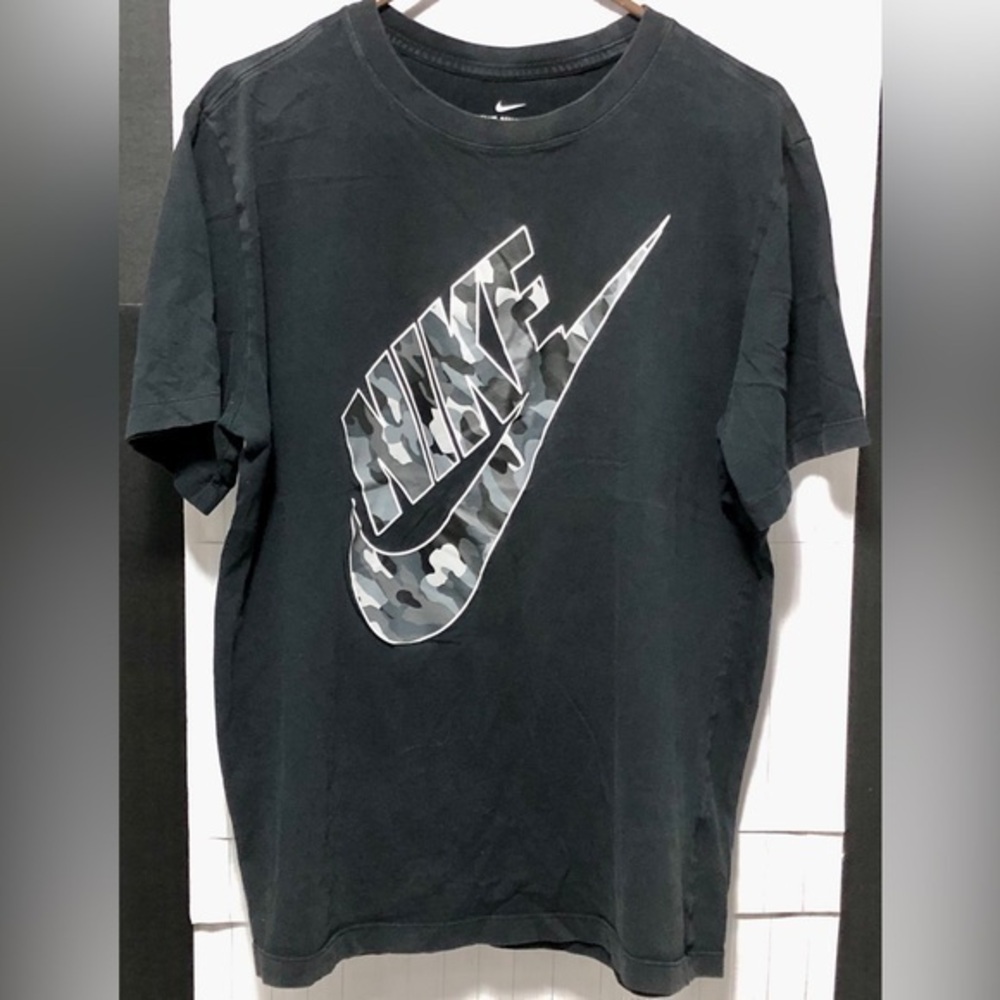🕸️Nike Black cotton Camouflage Logo T-shirt